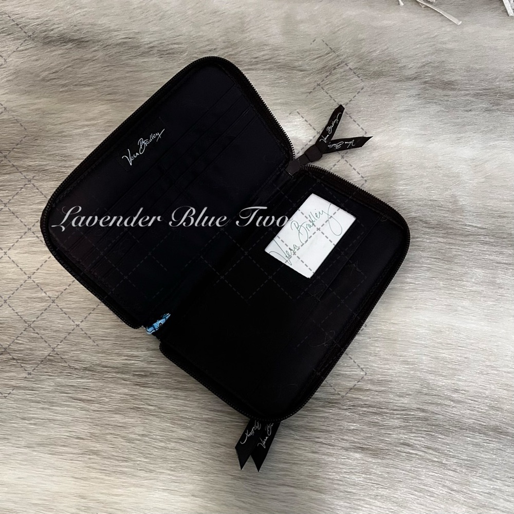 Vera Bradley Java Blue 2006 Zip Around Wallet Lon… - image 8